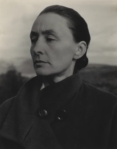 Georgia O'Keeffe by Alfred Stieglitz, photograph, 1927-1928