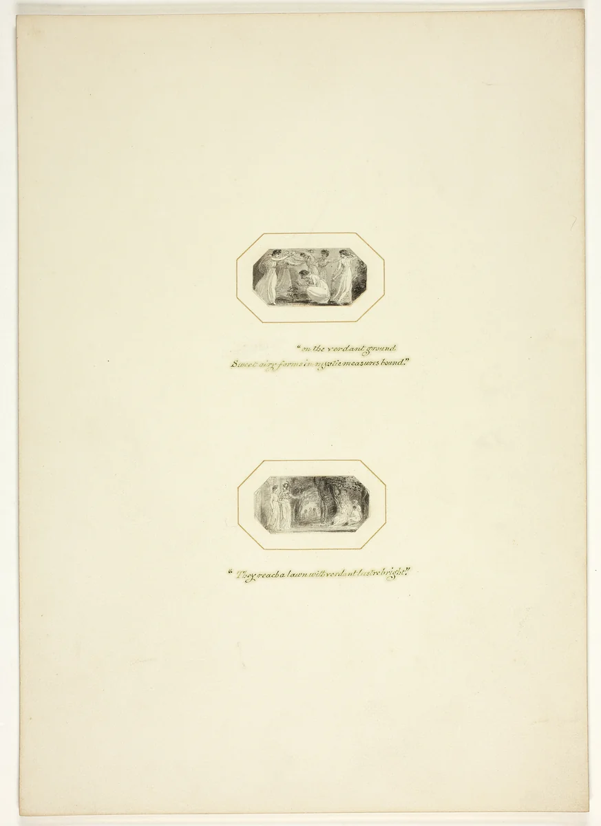 Study for a plate from The Task by Thomas Stothard, drawing, 1795-1805