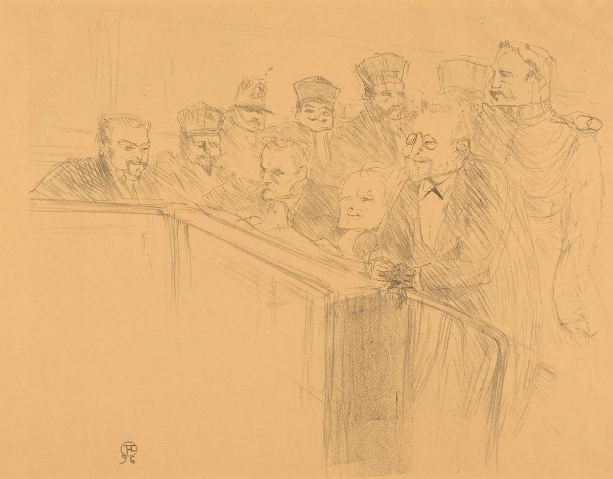 Dupas Deposition (Déposition Dupas) by Henri de Toulouse-Lautrec, print, 1896
