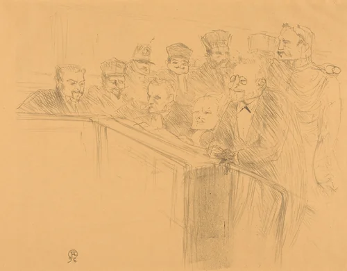Dupas Deposition (Déposition Dupas) by Henri de Toulouse-Lautrec, print, 1896