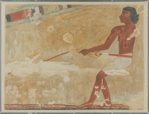 Making Leather Rope, Tomb of Rekhmire by Nina de Garis Davies, artwork, -1504