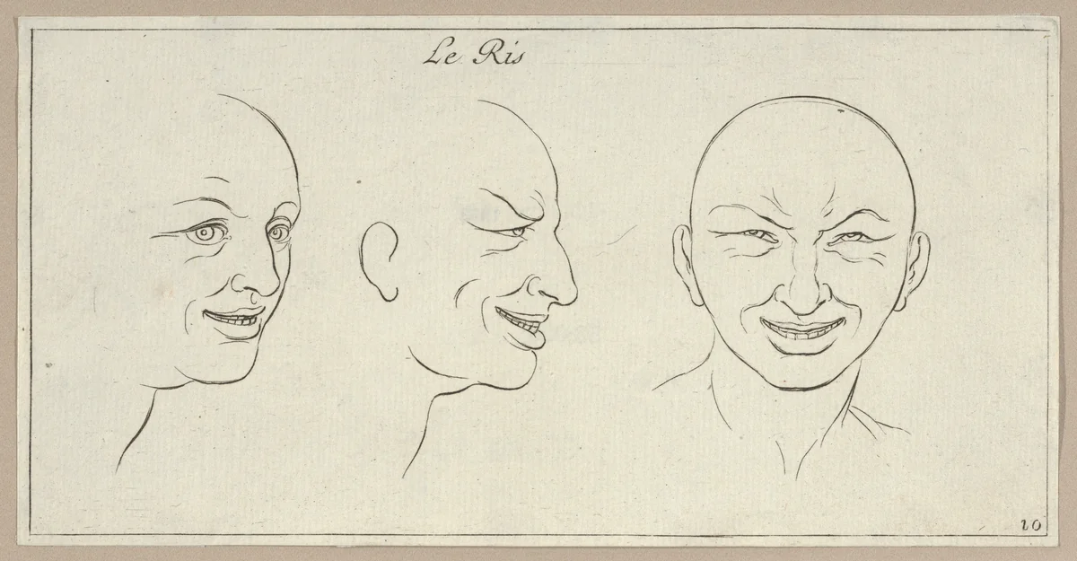 Le Ris, from "Caractères des passions, gravés sur les desseins de l'illustre Monsieur le Brun" by Sébastien Le Clerc, print, 1695-1720
