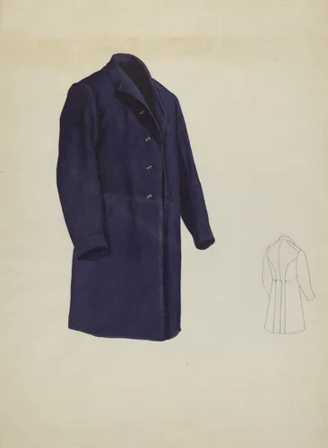 Shaker Man's Coat by Ingrid Selmer-Larsen, index of american design, 1936