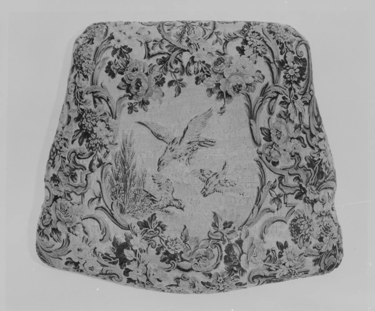 Armchair seat by Beauvais, textile, 1754-1756