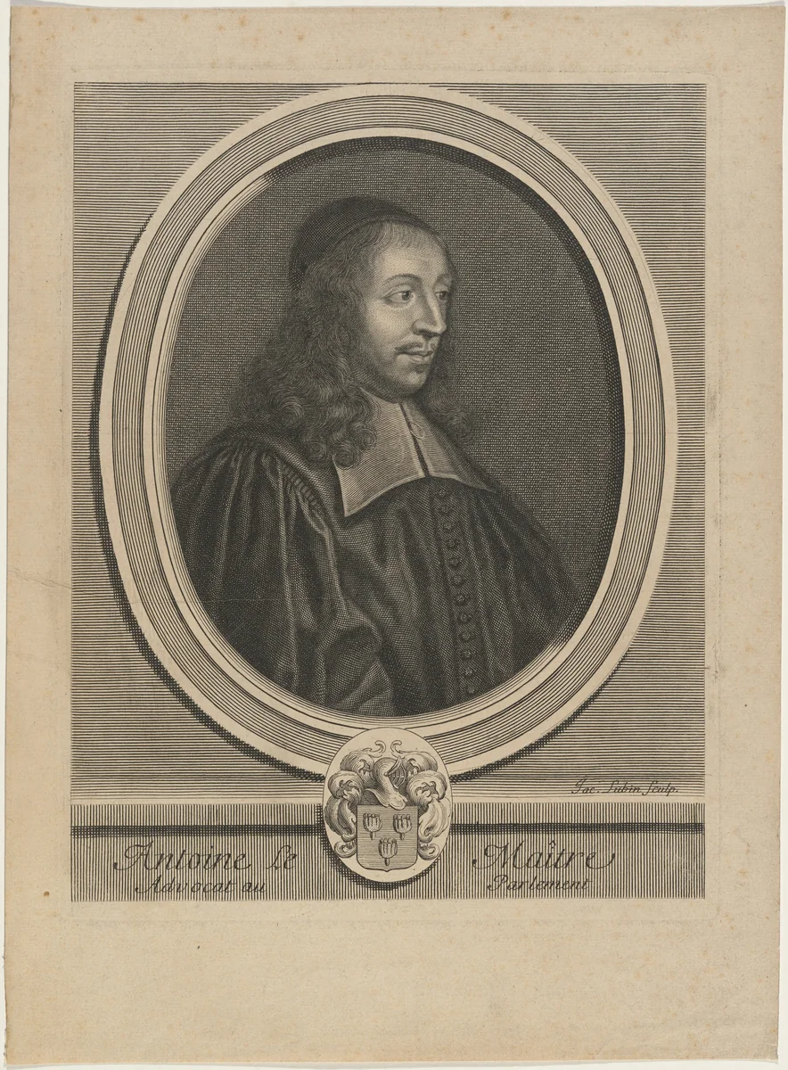 Antoine le Maitre by Jacques Lubin, print, 1659-1703