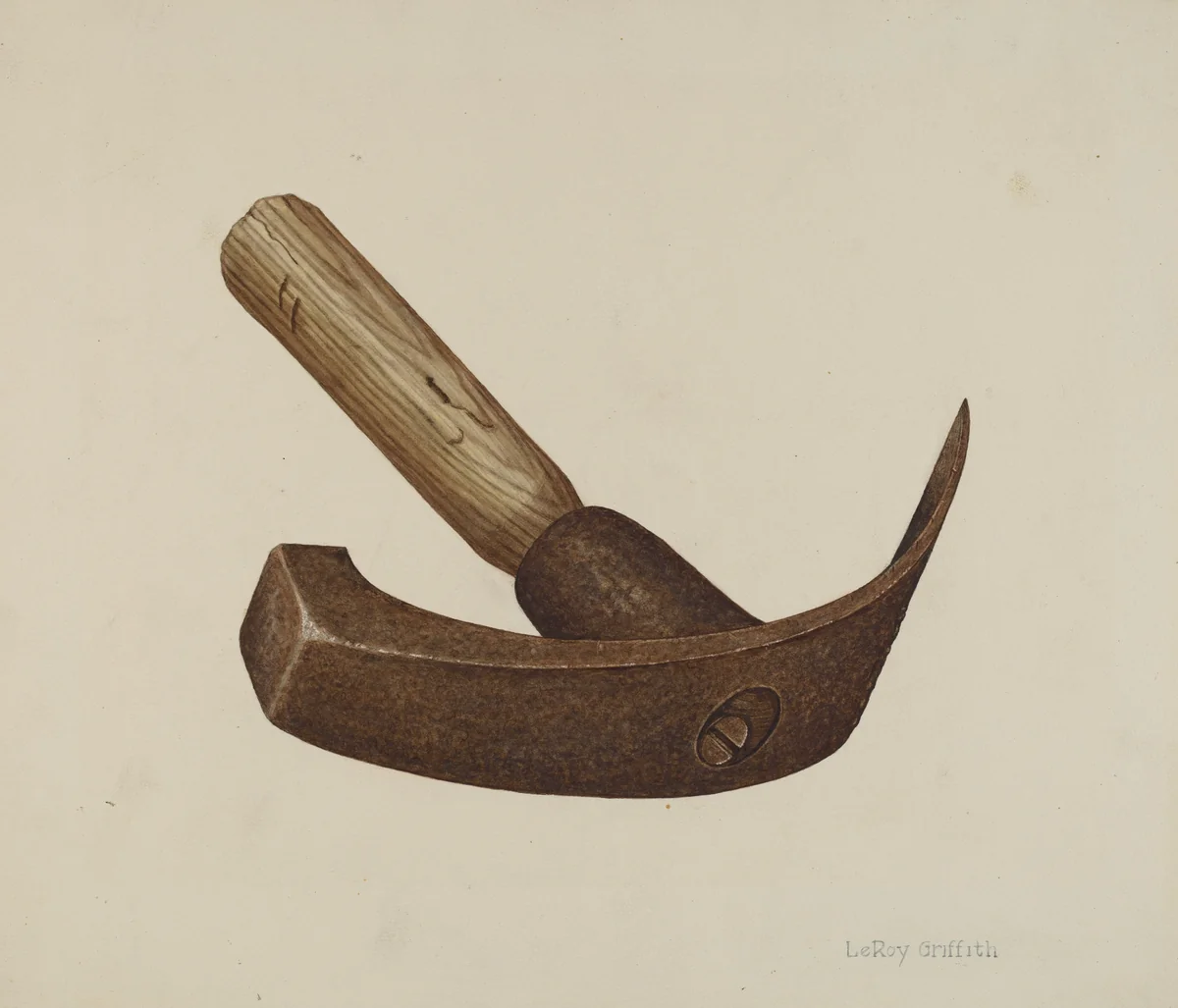 Adze by LeRoy Griffith, index of american design, 1941