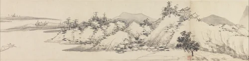 Autumn Colors among Streams and Mountains by Shen Zhou (沈周), painting, 1480-1510