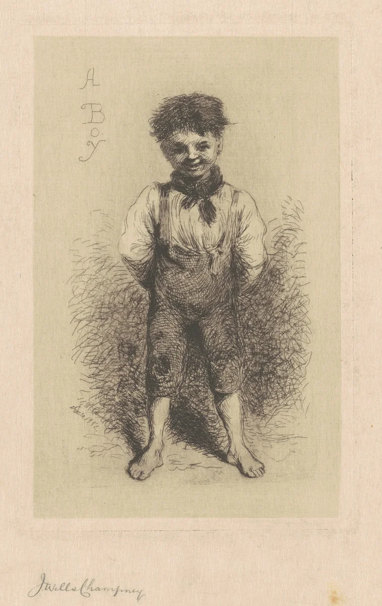 A Boy by James Wells Champney, print, 1882