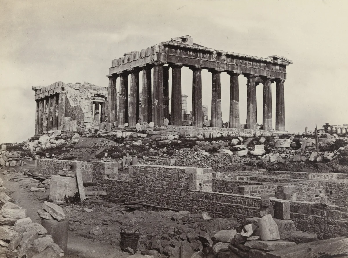 The Parthenon, Athens, from the East (#623) by Francis Frith, photograph, 1860