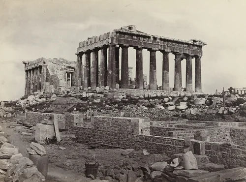 The Parthenon, Athens, from the East (#623) by Francis Frith, photograph, 1860