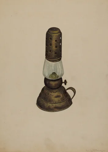 Lamp by Paul Poffinbarger, index of american design, 1939