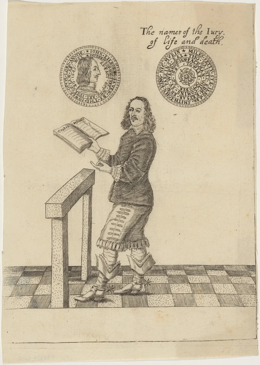 Colonel John Lilburne by Unknown 19th Century, print, 1649