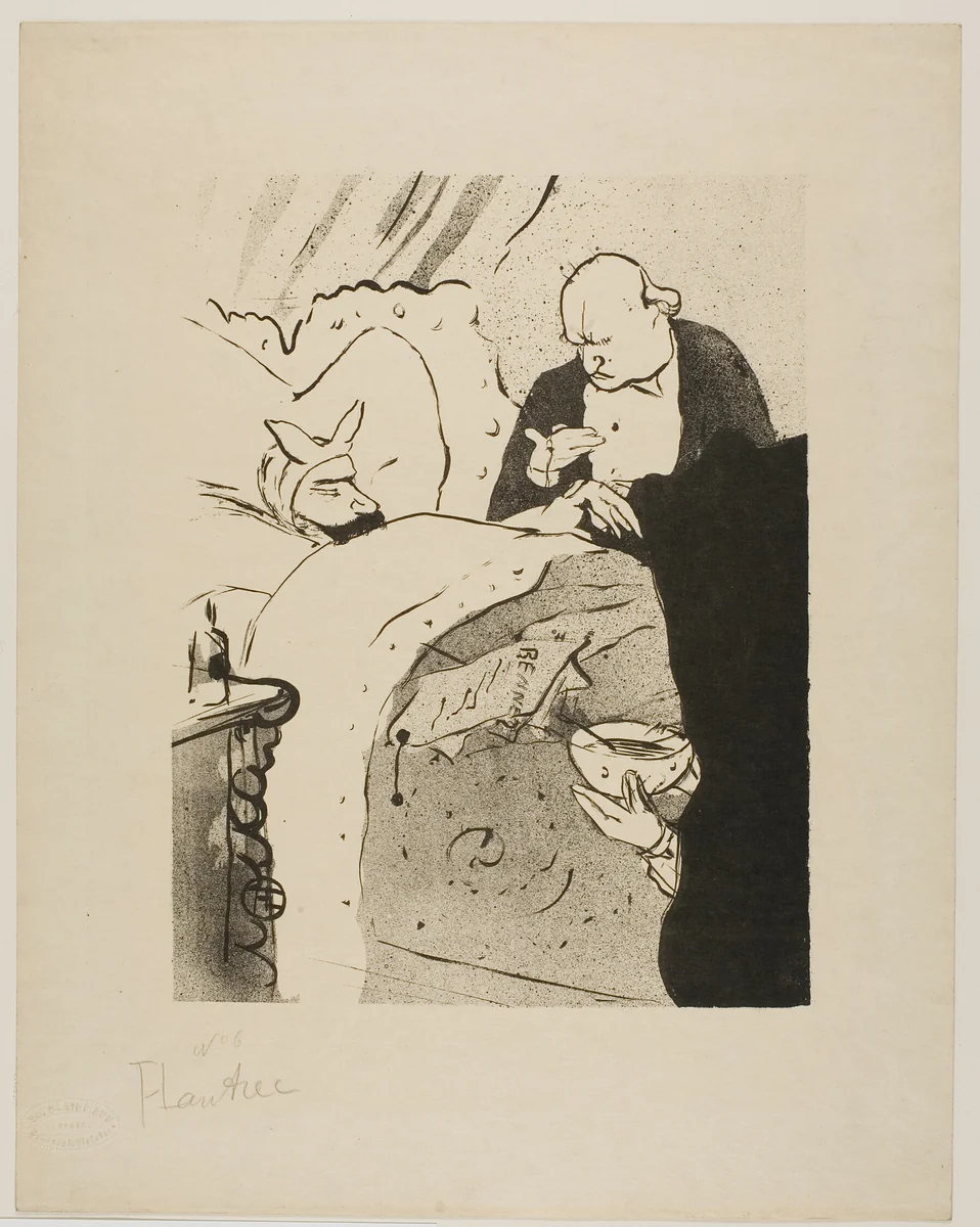 Carnot is Sick! by Henri de Toulouse-Lautrec, print, 1893
