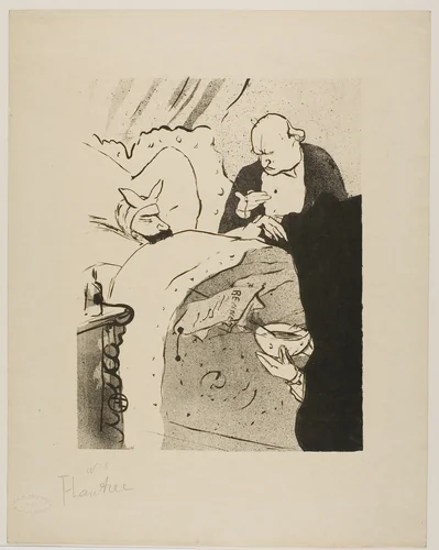 Carnot is Sick! by Henri de Toulouse-Lautrec, print, 1893