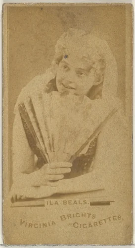 Ila Beals, from the Actors and Actresses series (N45, Type 1) for Virginia Brights Cigarettes by Allen & Ginter, photograph, 1885-1891
