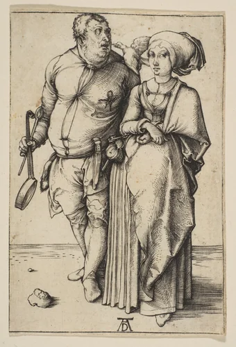 The Cook and His Wife by Albrecht Dürer, print, 1496
