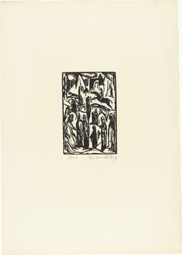 Illustration from 16 Woodcuts (16 Holzschnitte) by Walter Helbig, print, 1920