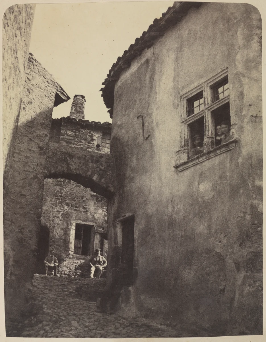View of a Village by Domini, photograph, 1855-1859