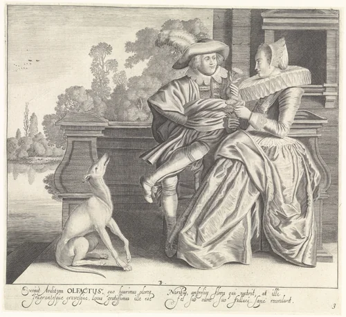 Untitled by Cornelis van Kittensteyn, print, 1620-1652