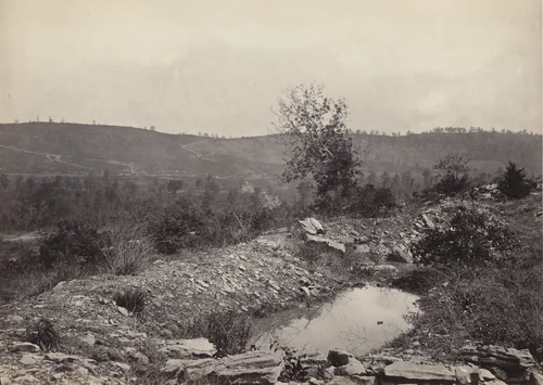 Mission Ridge, from Orchard Knob from the album Photographic Views of Sherman's Campaign by George N. Barnard, photograph, 1864