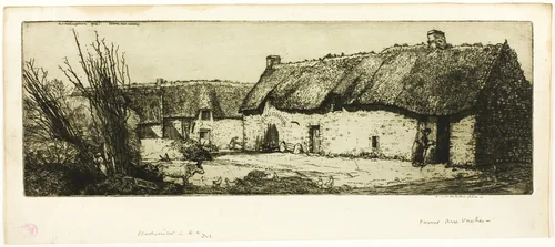 Ferme Aux Vaches by Donald Shaw MacLaughlan, print, 1906