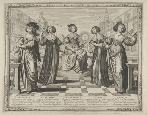The Palace of Faculties of the Soul (Le Palais des Facultes de l'Ame) by Jean Couvay, print, 1620-1650