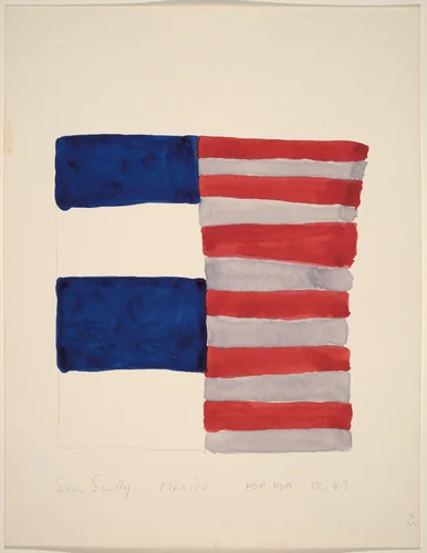 Mexico HUA HUA by Sean Scully, drawing, 1983