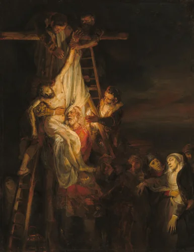 The Descent from the Cross by Rembrandt van Rijn, painting, 1650-1652