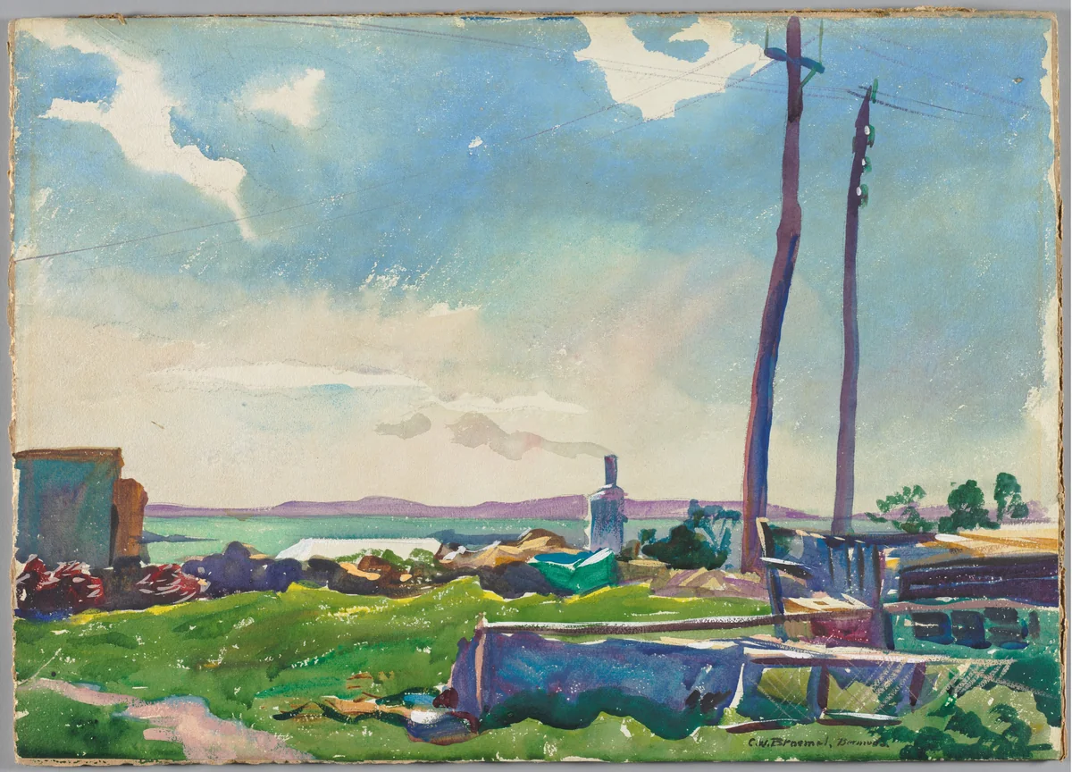 Air and Sunshine by Carl William Broemel, drawing, 1924