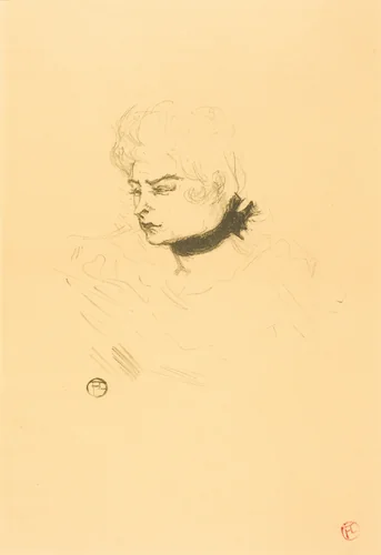 Mlle. Pois Vert by Henri de Toulouse-Lautrec, print, 1895
