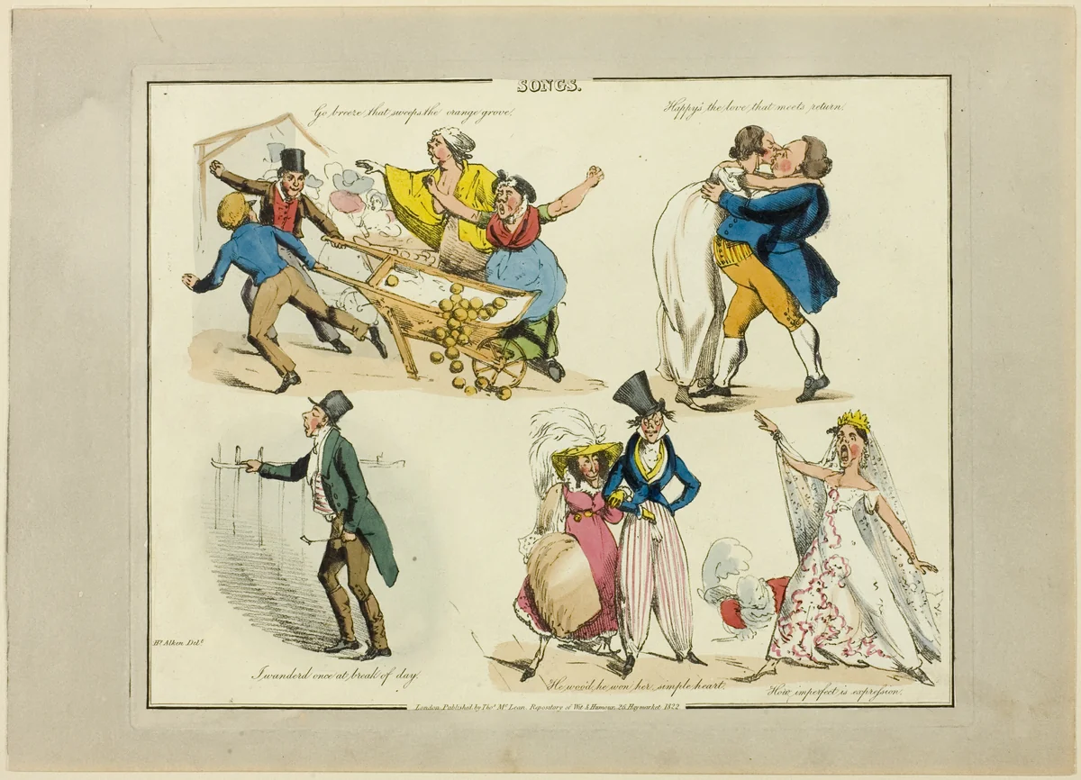 Plate from Illustrations to Popular Songs by Henry Alken, print, 1822