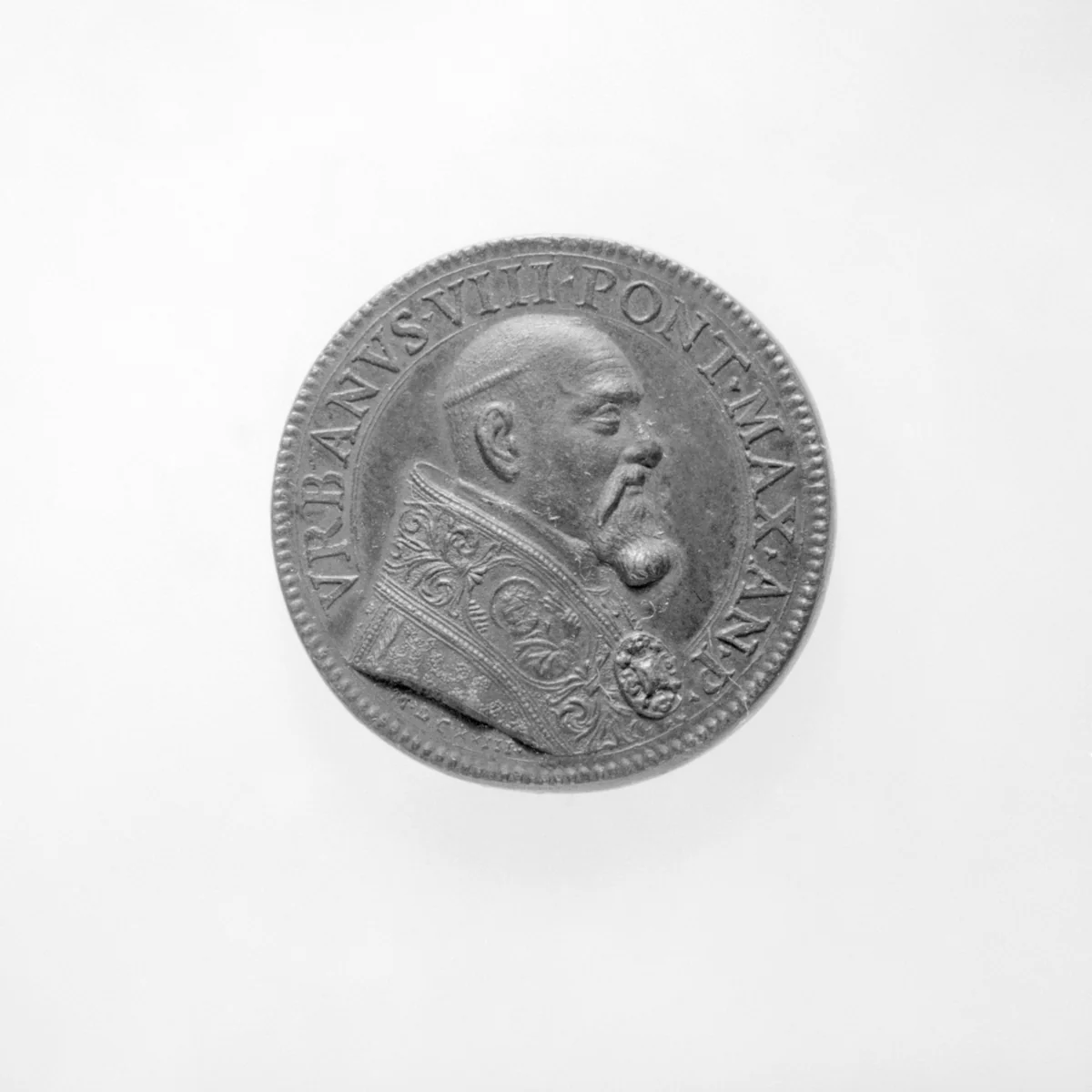 Urban VIII (Pope, 1623–44) by Giacomo Antonio Moro, metalwork, 1623