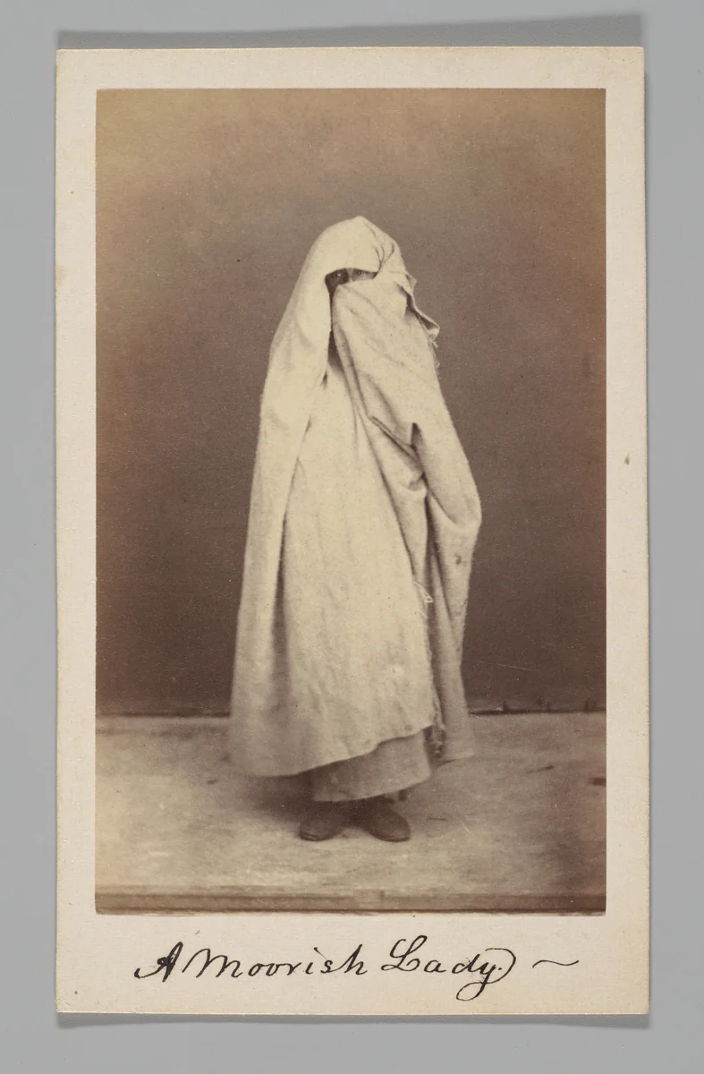 [Woman, Tangier, Morocco] by A. Chauffy, photograph, 1850-1889