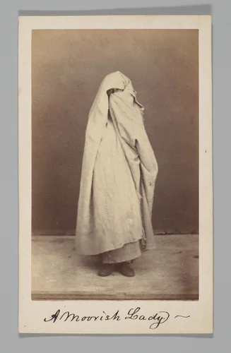 [Woman, Tangier, Morocco] by A. Chauffy, photograph, 1850-1889