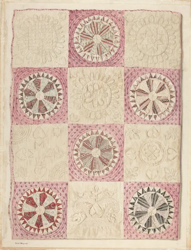 Wheel of Fortune Quilt by Edith Magnette, index of american design, 1940