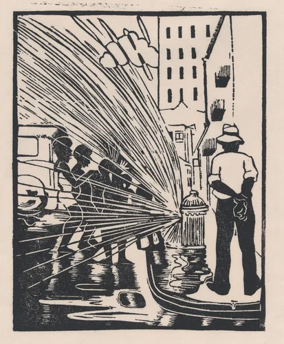 Fireplug by Samuel Joseph Brown, Jr., print, 1935-1945