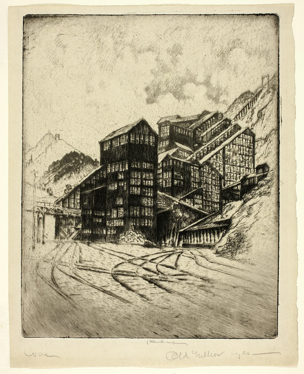 Old Million Eyes by Joseph Pennell, print, 1909