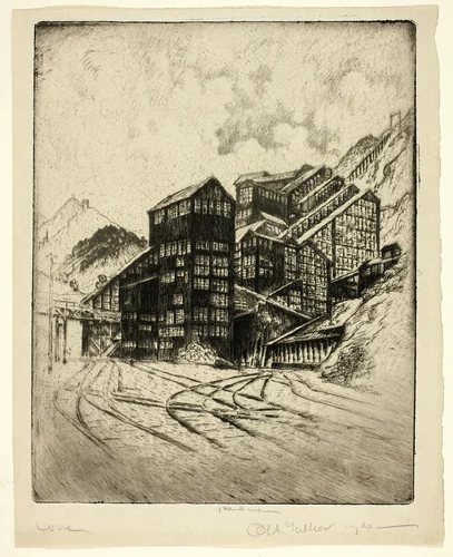 Old Million Eyes by Joseph Pennell, print, 1909