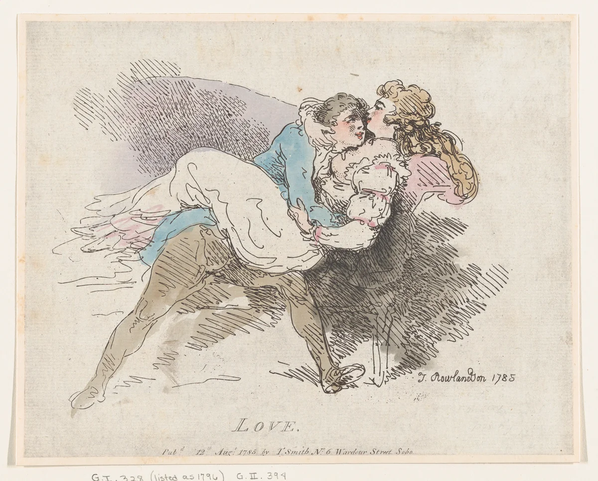 Love by Thomas Rowlandson, print, 1785