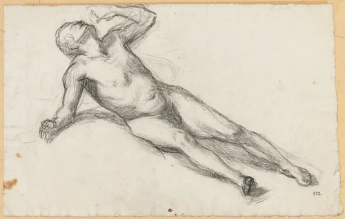 Study for The War by Pierre Puvis de Chavannes, drawing, 1861