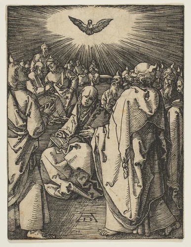 Pentecost, from "The Small Passion" by Albrecht Dürer, print, 1510