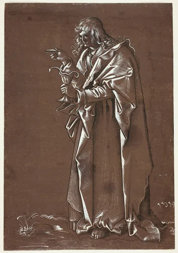 Saint John the Evangelist by Hans Franckenberger, drawing, 1519