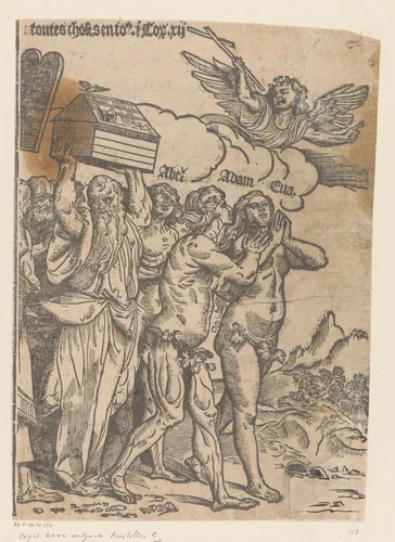 Triomf van Christus (tiende deel) by anonymous, print, 1510-1511