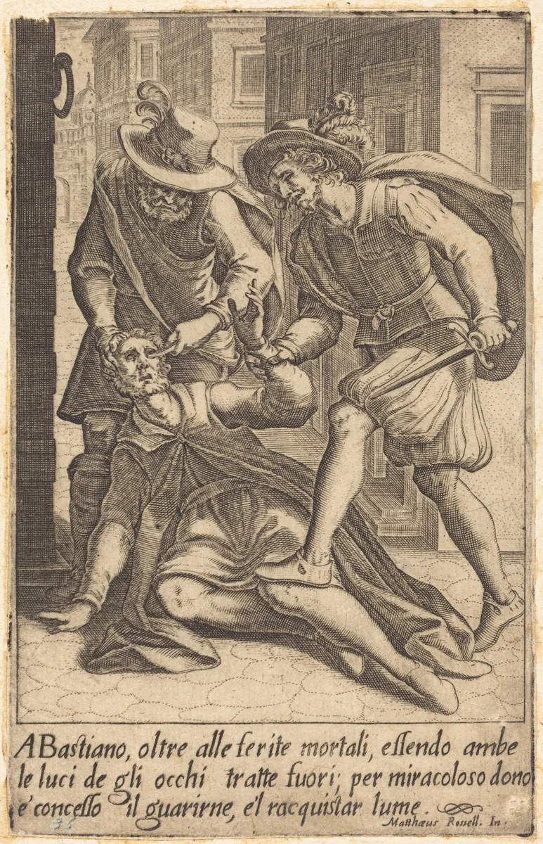 Bastiano by Jacques Callot; Matteo Rosselli, print, 1619