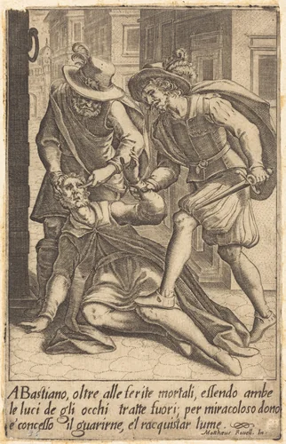Bastiano by Jacques Callot; Matteo Rosselli, print, 1619