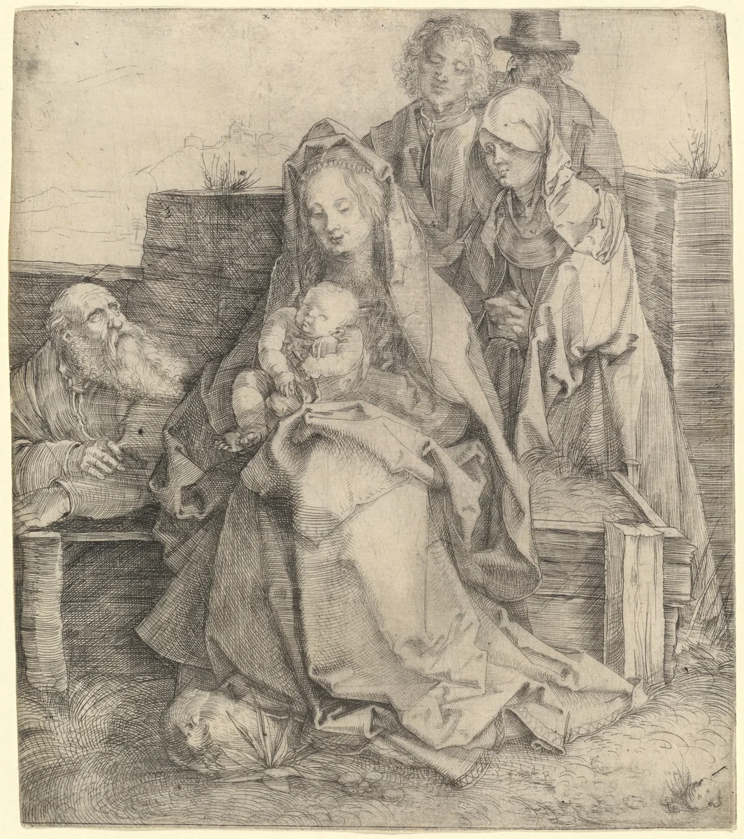 The Holy Family by Albrecht Dürer, print, 1512-1513