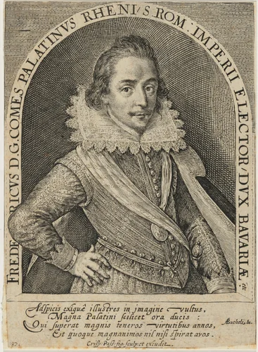 Frederick V, Elector Palatine, Later King of Bohemia by Crispijn van de Passe I, print, 1565-1637