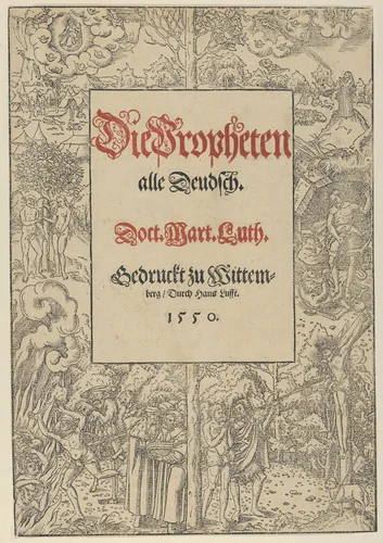 Die Propheten alle Deudsch by Lucas Cranach the Younger, print, 1541