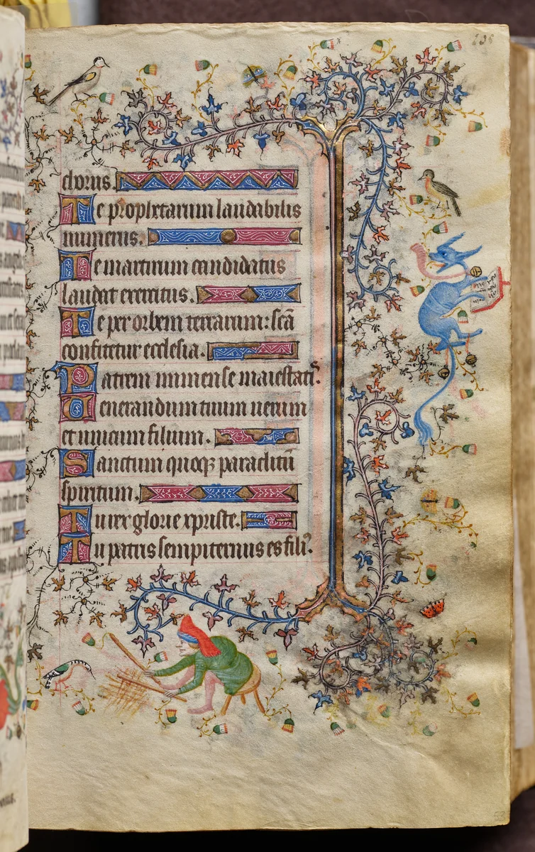 Hours of Charles the Noble, King of Navarre (1361-1425): fol. 53r, Text by Master of the Brussels Initials and Associates, book, 1400-1410