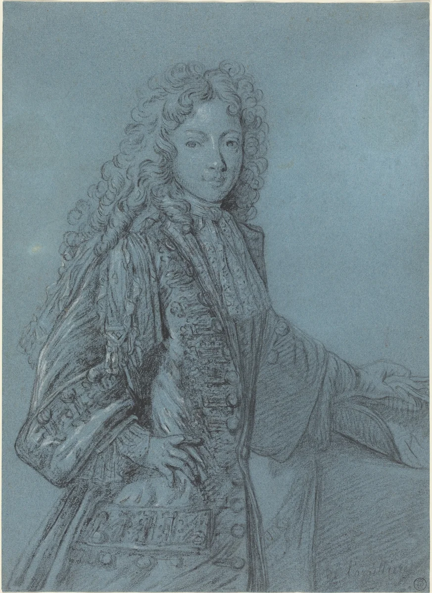 Portrait of a Boy by French 17th Century, drawing, 1650-1699